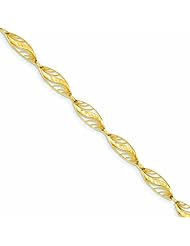 Genuine 14K Yellow Gold Diamond Cut Bracelet 7.25 Inches 4 Grams Of Gold 100% Satisfaction Guaranteed.
