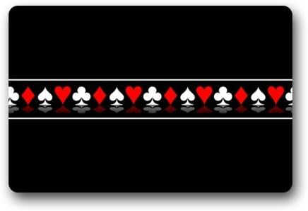 Clean Machine Doormat Poker Cards door mat