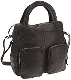 Friis & Company Treasure Leather Bag, Sac port&eacute; &eacute;paule - Noir