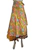 Vintage Sari Wrap Around Skirt Floral Printed Hippie Sarong Wrap Dresses