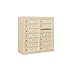 Salsbury Industries 3807D-12SFU Front Loading Surface Mounted Horizontal 4C Mailbox, Sandstone
