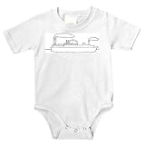 Baby clothes with black and white, harbor, smoke, river, ship, cargo, navigate, steamer, boat, sail, Mississippi