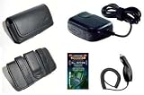 Cell Phone Accessories Bundle for Samsung Rugby A837 (Includes; Executive Carrying Case with Belt Clip, Rapid Car Charger, Home Wall Charger, Generation X Antenna Booster)
