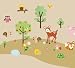 Woodland Animals Baby/Nursery Wall Sticker Decals for Boys and Girls