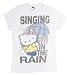 TS332-00 Hello Kitty Sanrio Singing In The Rain Juniors Babydoll Soft T-Shirt Select Shirt Size: Medium