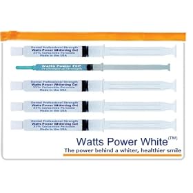 Watts Power Pro 35% Teeth Whitening Gels -Huge 10ml Gels Plus NEW Enamel Booster Gel