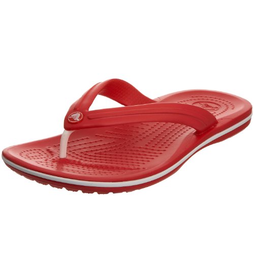 crocs Unisex Crocband Flip Flop,Red,Men's 6 M/Women's 8 M