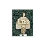 Utah Utes Solid 10K Gold ''UTES'' Backboard Pendant