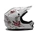 Tms Youth Pink Butterfly Dirtbike Atv Motocross Helmet Mx (Large)