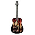 Main Street Flaming Acoustic Guitar - MAFL
