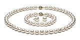 AAA Quality, 9.0-10.0 mm, White Freshwater Pearl Set