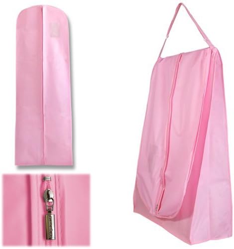 Pack Of 2 Pink 72" Wedding Dress Travel Carry Cover - Superb Protection When Transporting Bridal Wear & Gowns - Showerproof & Breathable