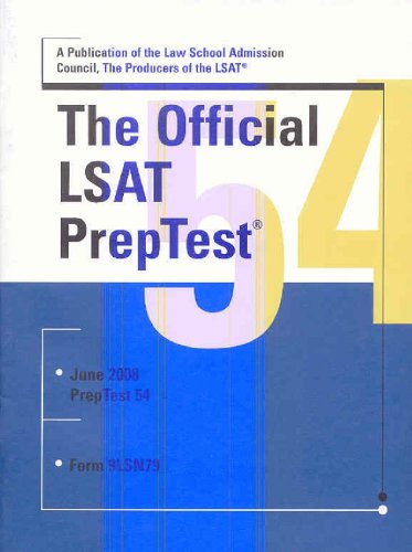 The Official LSAT PrepTest 54 (Official LSAT PrepTest)