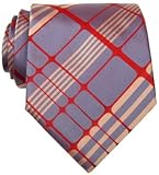 BLUE / RED MESH SILK TIE BY SIMON CARTER