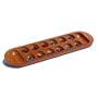 Coffee Table African Stone Game - Solid Wood with Walnut Stain
