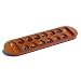 Coffee Table African Stone Game - Solid Wood with Walnut Stain