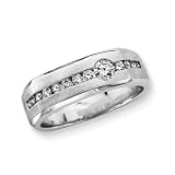 14K White Gold 5/8 ct. Diamond Men's Ring