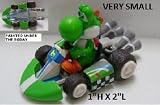 Nintendo World Store Tiny Mini Super Mario Kart Figure YOSHI (1" X 2")IMAGE