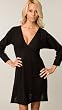 Catherine Malandrino Noir Pointelle Sweater Tunic