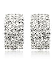 Diamond & 18k White Gold Earrings