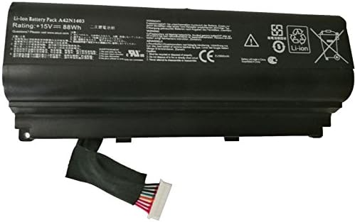 AKNEER Nw 15V 88Wh Li-ion Battery Pack a42n1403 for ASUS ROG G751J-BHI7T25 4ICR19/66-2 A42LM93 GFX71JY 17.3" GFX71JY4710 G751J G751 Laptop Computer Batteries