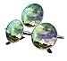 Trippy Lights Third Eye Sunglasses, Polarized Emerald Green with Pink Reflective Lens