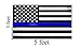 EMBROIDERED STAR, Double Side Print, Thick and Beautiful Thin Blue Line American Flag - 3 By 5 Ft - Honoring Our Men and Woman Serving in Law Enforcement