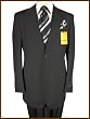 Brand New 100% Italian Rossetti Hand Tailored Dark Charcoal Black Mens Suit w/ the Finest Luxury Worsted Wool Hand Finished Men's Suits w/ Perfect Fit and Cut