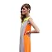 Lisli Women's Summer Boho Long Maxi Dress Evening Cocktail Party Beach Chiffon Dresses (L)