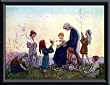 Art Poster Metal Framed Print - First Flower - Artist: Margaret Tarrant- Poster Size: 8 X 12