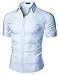 Doublju Men's Wrinkle Free Short Sleeve Dress Shirts