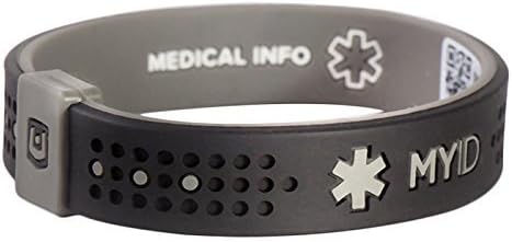 ENDEVR MYiD Sport Electronic Idenity Waist Band ID Band XL Black / Gray by ENDEVR