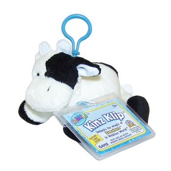 Webkinz Virtual Pet Plush - Kinz Klip - COW