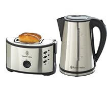 Russell Hobbs 13724 Carnaby Kettle and Toaster Breakfast Set in stainless steel