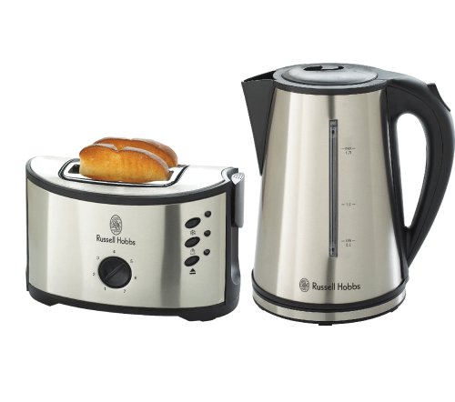 Russell Hobbs 13724 Carnaby Kettle and Toaster Breakfast Set in stainless steel