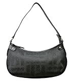 Salvatore Ferragamo Black Canvas Handbag 21-A163