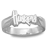 Univ Of Nebraska Huskers Ring Sz 7 Pendant (Silver)
