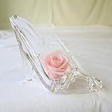 敬老の日 プレゼント 誕生日プレゼント 女性 花 プリザーブドフラワー 花束 フラワー シンデレラの靴１個 サンモクスイの手作りのピンク バラ フラワーアレンジメント