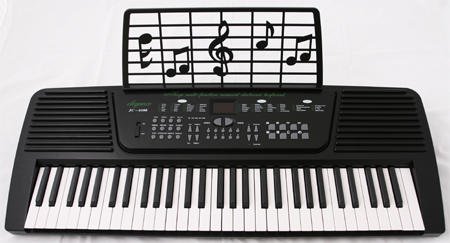 Elegance 61 Keys Black Electronic Keyboard product image