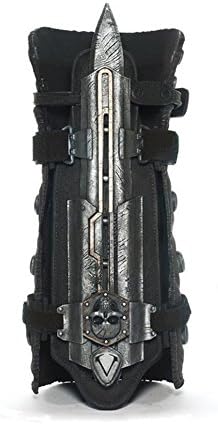 Perenic® Assassin's Creed IV: Silver Flag Hidden Blade & Gauntlet Cosplay Hidden Blade Cosplay with Skull Buckle + 1 x Silver Assassin's Creed Necklace
