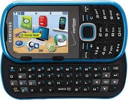 VERIZON WIRELESS CELL PHONE SAMSUNG U460 INTENSITY II METALLIC BLUE PHONE NO CONTRACT REQUIRED IN ORIGINAL BOX WORKS ON VERIZON WIRELESS OR PAGE PLUS NETWORK ONLY