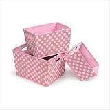 Badger Basket Pink Nesting Trapezoid 3 Basket
