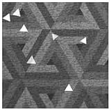 ArtScape 8' OS Silver Triangles Pool Table Cloth