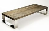Darren Contemporary Reclaimed Wood Steel Coffee Table
