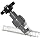 GF Piping Systems PVC Globe Valve, Angle, PE Seal, 1-1/4" Spigot