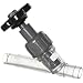 GF Piping Systems PVC Globe Valve, Angle, PE Seal, Spigot