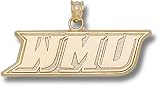 Western Michigan Broncos Solid 10K Gold ''WMU'' 3/8'' Pendant