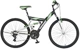 Kawasaki 73026-9 KDX126FS Dual Suspension 26 Inch Mountain Bike - Black