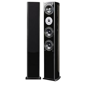 Pure Acoustics Noble Series Dual 5-Inch Floor-standing Loudspeaker (High-Gloss Black)