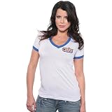Majestic Threads Cleveland Cavaliers V-Neck Ringer With Swarovski Crystals Large